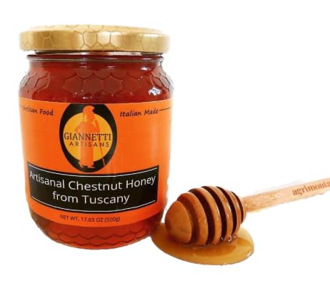Giannetti Artisans Raw Chestnut Honey from Tuscany, Italy - Artisan Produced (17.63