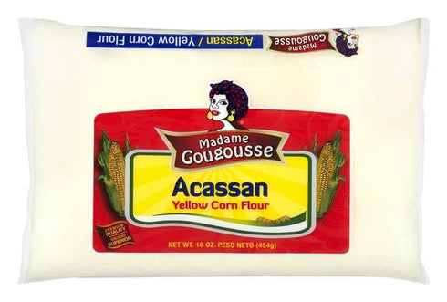 Madame Gougousse Acassan Yellow Corn Flour, 16 Ounce