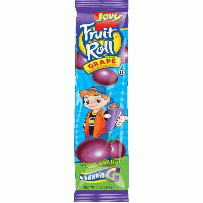 Variety Pack of Seven (7) 0.75oz Jovy Fruit Roll Snacks: Cherry, Raspberry, Strawberry, Watermelon, Grape, Green Apple,