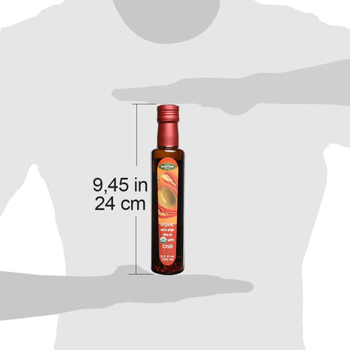Pack (8.5 oz Pack 4) Mantova Organic Flavored Extra Virgin Olive Oil Variety Garlic, Basil, Chili, and Lemon Bottles