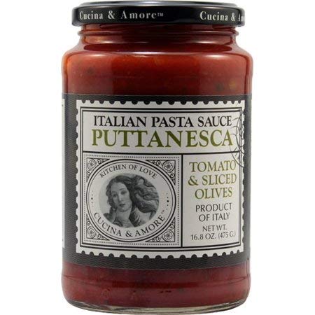 Cucina & Amore Puttanesca Italian Pasta Sauce, 16.8 ounces