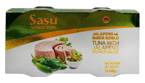 Generic 5.64 Oz 8 Sasu Tuna with Jalapeno Pepper Sauce, Canned Fish, per Can, Cans
