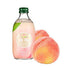 Tomomasu 10 oz. (300ml) (Pack 5) Japanese Soda Hojyun White Peach Cider of - Product of Japan.