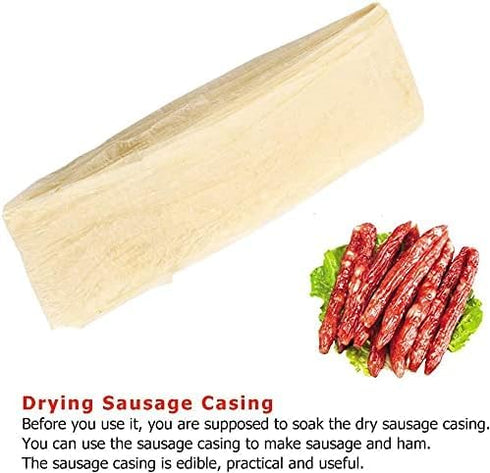 YuanHolumid Frozen Brown Edible Drying Sausage Casing for Flavorous Homemade Sausages Ham Sausage Casing Tube