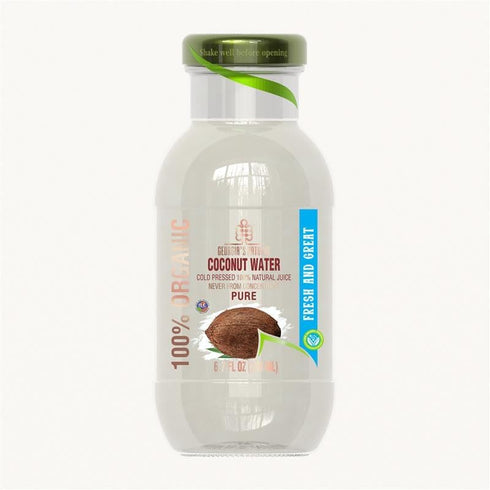 GEORGIAS NATURAL 100% ORGANIC PURE COCONUT WATER 200ML (6.7 FL OZ) BOTTLE