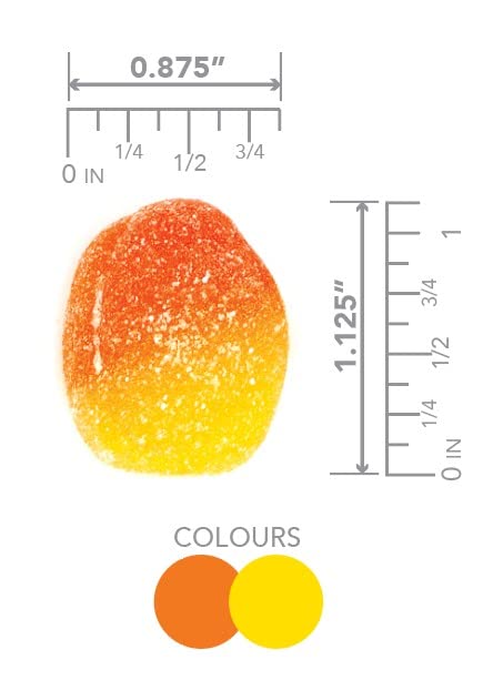 Gummy 3 Lb Canada Company Assorted Bulk Bags (Canada Company Sweet Peaches, Bag)