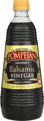 30 OZ. (Pack 2) Pompeian Gourmet Balsamic Vinegar, Perfect for Salad Dressings, Sauces, Seafood & Meat Dishes