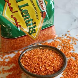 Pack (Pack 6) 16 oz Ziyad Red Lentils size here of - High-Protein Natural Superfood - Ideal for Soups, Stews, Curries