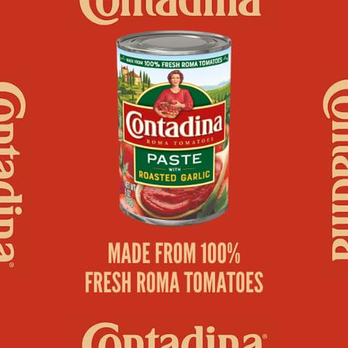6 oz (Pack 12) Contadina Tomato Paste with Roasted Garlic