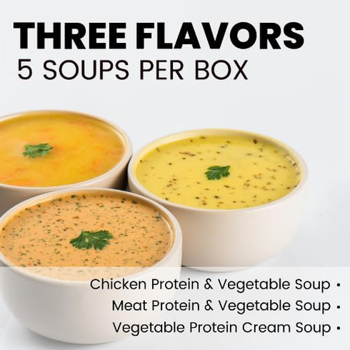 5 Packets, 3 15g 2g 100 Lawasi Instant Healthy Soup Quinoa & Vegetable Protein Flavors Protein, Fiber, Calories