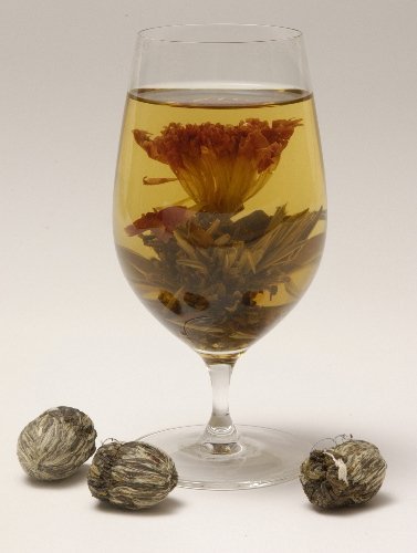 10 Blooming Flower Tea, 5 Jasmine & 5 Green