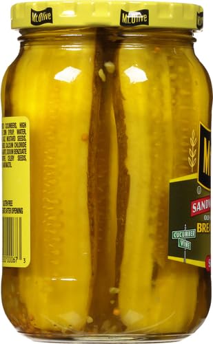 MT. OLIVE Sandwich Stuffers, Bread & Butter, 16 oz Jar