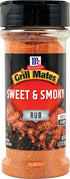 5.37 Oz (Pack 4) McCormick, Grill Mates Sweet & Smoky Rub