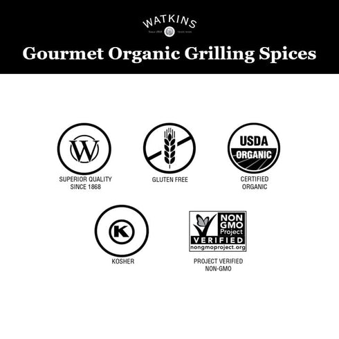 Watkins Organic Grilling Sweet and Savory Rub, 3-Pack, 3.6 Oz