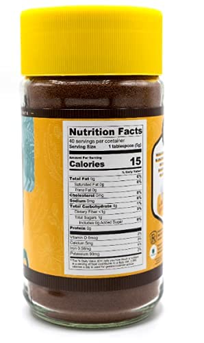 100% 7oz nuKAF By Gourmanity Instant Chicory Coffee Alternative, Brews Like Regular Coffee, All Natural Chicory Root