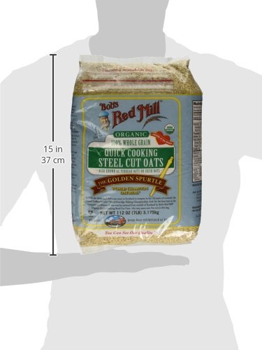 112 oz (7 lb) Bob's Red Mill Organic Quick Cooking Steel Cut Oats