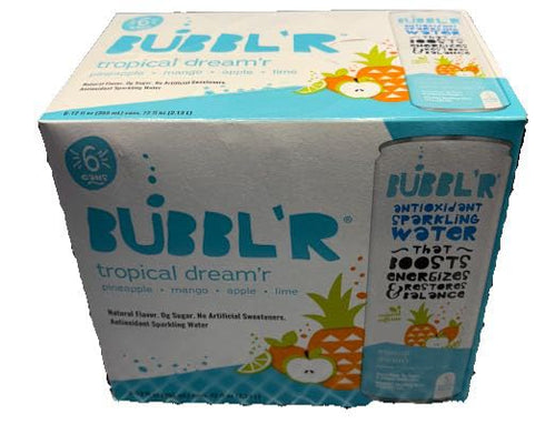 Generic Bubblr Tropical Dreamr Antioxidant Sparkling Water - 6pk/12 fl oz Can