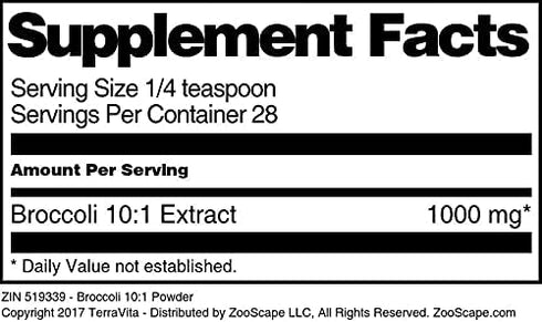 Terravita 10:1 (1 oz, 519339) Broccoli Powder ZIN: