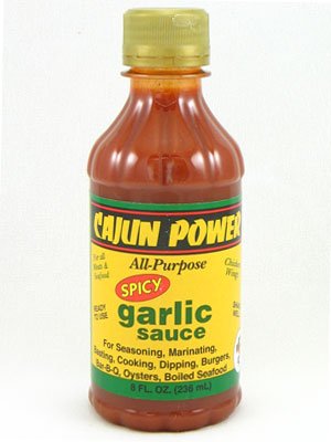Cajun Power Spicy Garlic All Purpose Sauce 8oz (Pack of 3)