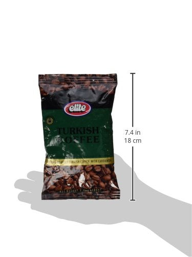 Elite Turkish Coffee with Cardamom, 3.5oz Bag