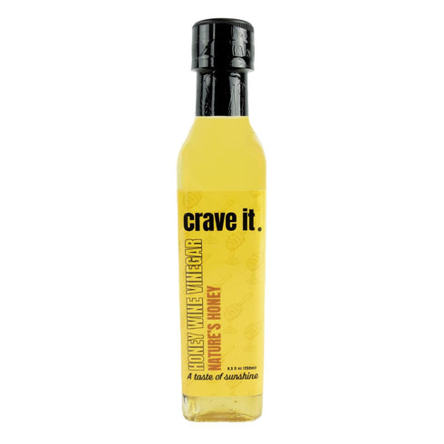 Crave It Natural Honey Wine Vinegar - Make tasteful dressings, marinades, and