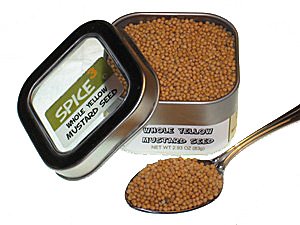 Whole Yellow Mustard Seed, Tin