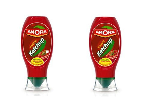 Amora Ketchup 2 plastic bottle pack - 265 grams/bottle