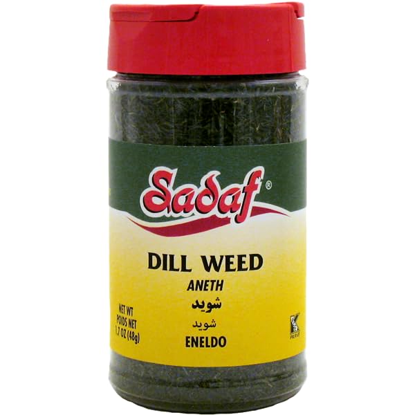 Sadaf Dill Weed - Dried Dill Weed for Food Flavoring & Seasoning - Kosher & Vegetarian - 1.7 Oz Bottle with Shaker Top