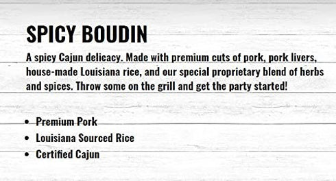 Richard's 16 Oz (3 Pack) Spicy Boudin Sausage