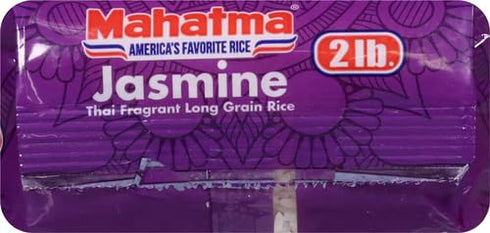 2lb Mahatma Jasmine, Bag of Rice, Thai, Indian, or Cambodian Fragrant Flavored Rice, Stovetop or Microwave