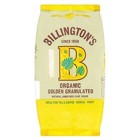 Billington's Billingtons Organic Golden Granulated Sugar 500g (Pack of 3)