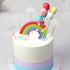 Rainbow Cake Toppers Set, 12 Pcs Colorful Rainbow Cake Topper Kits, Includes 1 Rainbow, 5 Clouds, 6 Balloons
