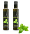 Calivirgin Bountiful Basil Flavor-Crushed Olive Oil (2-Bottle Bundle) - 100% Natural Fresh Flavor,
