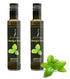 Calivirgin Bountiful Basil Flavor-Crushed Olive Oil (2-Bottle Bundle) - 100% Natural Fresh Flavor,