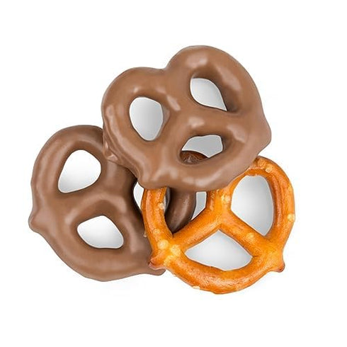 Milk Chocolate Covered Pretzels - Sweet, Decadent, Dipped Milk Chocolate Pretzels -