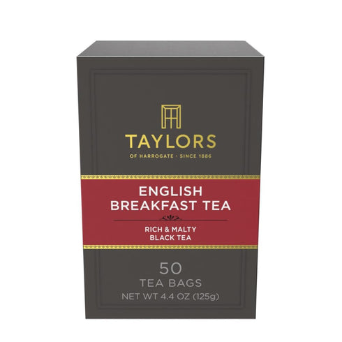 Taylors of Harrogate English Breakfast, Black Tea, Pillow Tea Bags, 50 Count