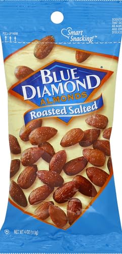 4 oz, 12 Count Blue Diamond Almonds, Roasted Salted