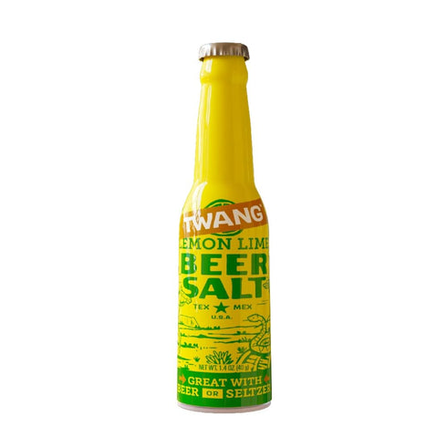 1.4 (Pack 24) Twang Flavored Beer Salt Seasoning, Lemon Lime, Toppings for Beer, Hard Seltzers, Canned Cocktails