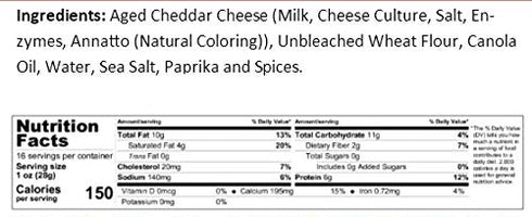 2 Southern Gourmet Cheese Straws, Hot and Spicy Cheddar, Pounds