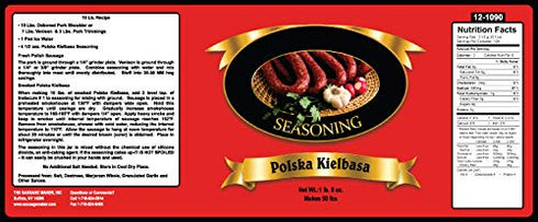 Kielbasa 1 lb. 4 oz. The Sausage Maker - Polska Seasoning