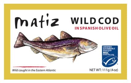 Matiz Wild Cod in Olive Oil | From Spain | 5 Pack