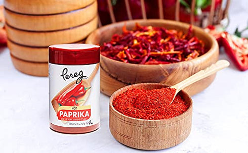 Pereg Hot Paprika Powder (4.25 oz) - Non-GMO, Gluten-Free Gourmet Spice