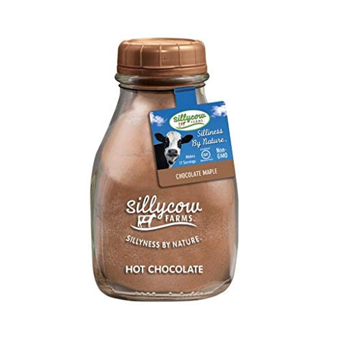 Pack 16.9 Oz Pack 4 Sillycow Farms Hot Chocolate Variety | Chocolate Truffle, Chocolate Maple, Peppermint Twist