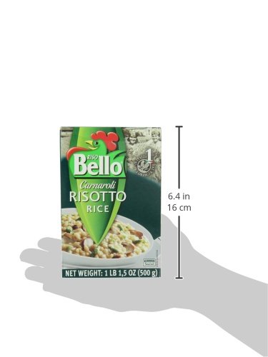 Riso Bello 17.5-Ounce (Pack 6) Carnaroli Risotto Rice, Boxes