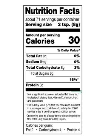 Generic 20 oz, (2 Pack) Premium Granulated Sugar in Easy-Pour Canister