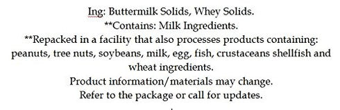 2.5 Lb Buttermilk Powder - Economy Size Tub