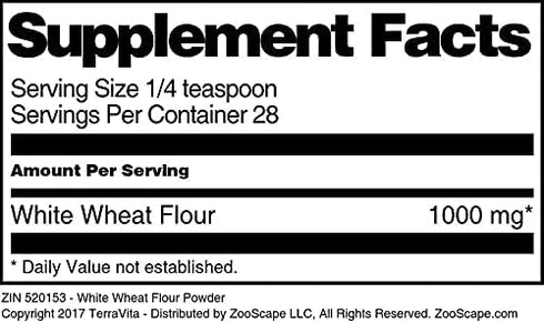 Terravita (1 oz, 520153) White Wheat Flour Powder ZIN: