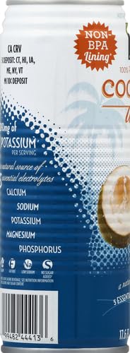 365 100% 17.6 Oz (Pack 6) by Whole Foods Market, Coconut Water, Pulp-Free, Fl