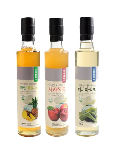 Farmer Plus 300ml 10oz Korean Apple Fermented Vinegar Juice Salad Dressing Cooking (Apple Vinegar)