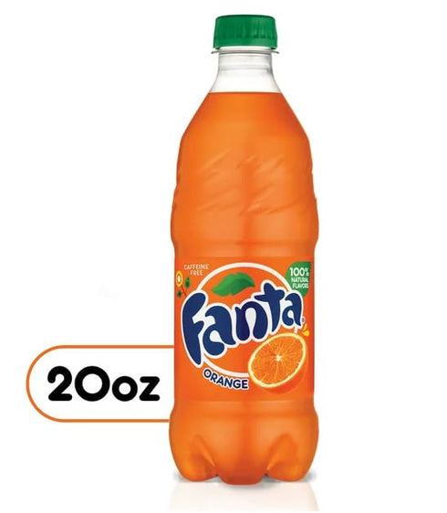 B4Y 20 oz (Pack 10) Fanta Orange Soda, fl